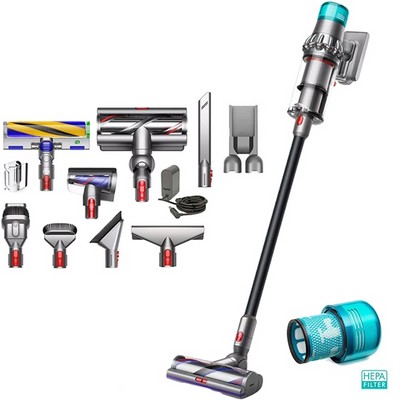 Пылесос Dyson v15 Detect Absolute Total Clean, серебристый - фото 26751