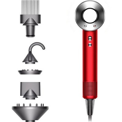 Фен Dyson Supersonic HD07 Red/Nickel (красный/никель) - фото 27156