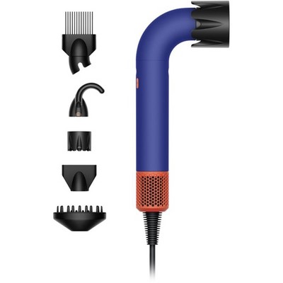 Фен Dyson Supersonic r hair dryer HD18 Vinca Blue/Topaz Orange (синий/оранжевый) - фото 27310