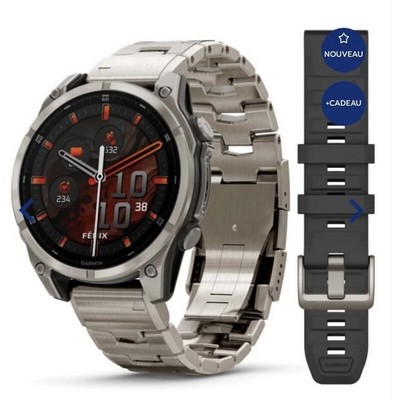 Умные часы Garmin Fenix 8 47mm Amoled Sapphire Titanium Graphite 010-02904-40 - фото 27811