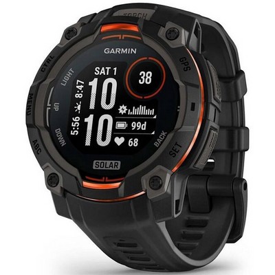 Умные часы Garmin Instinct 3 45mm Solar Black 010-02934-00 - фото 28105