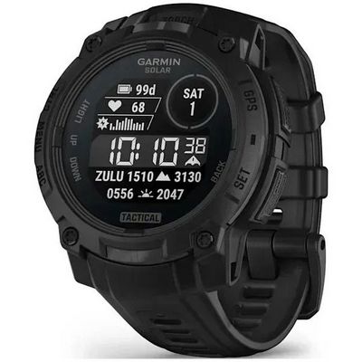 Умные часы Garmin Instinct 3 45mm Solar TACTICAL Black 010-02934-50 - фото 28119