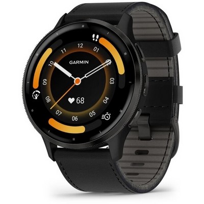 Умные часы Garmin Venu 3 Includes Leather Band Black 010-02784-52 - фото 28252