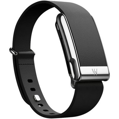 Кожаный люксовый ремешок Whoop LeatherLuxe Tapered MG Black with Titanium - фото 28664