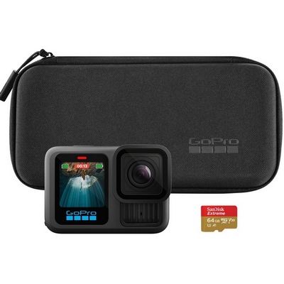 Экшн-камера GoPro HERO13 Black (Case + microSD Card 64GB) - фото 29509