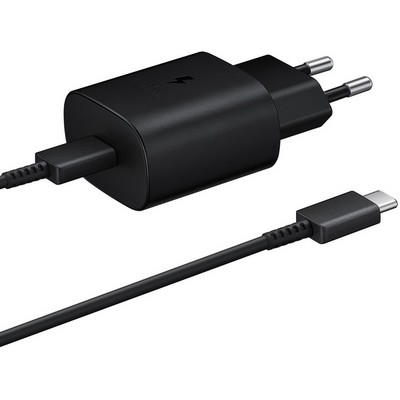 Сетевое зарядное устройство Samsung EP-TA800 25W Type-C Black с кабелем - фото 30983