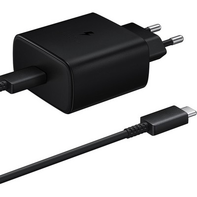 Сетевое зарядное устройство Samsung EP-TA845 45W Type-C Black с кабелем - фото 30993