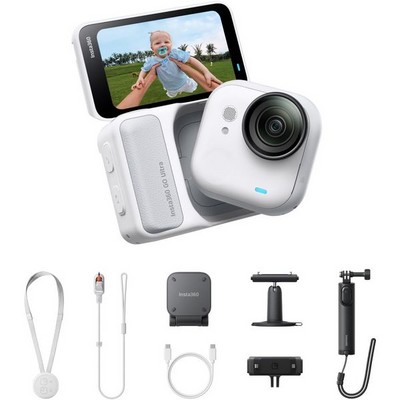 Экшн-камера Insta360 GO Ultra Creator Bundle Arctic White - фото 31938