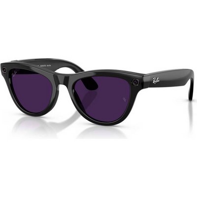Умные очки Ray-Ban Skyler (Gen2) RW4014 Shiny Black/Transitions Amethyst lenses Size M (52mm) - фото 33319