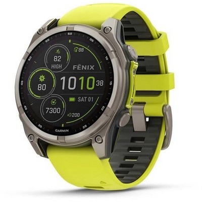Умные часы Garmin Fenix 8 47mm Solar Sapphire Titanium Yellow 010-02906-21 - фото 34085