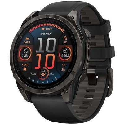 Умные часы Garmin Fenix 8 47mm Sapphire Solar Carbon Gray DLC Titanium 010-02906-70 - фото 34254