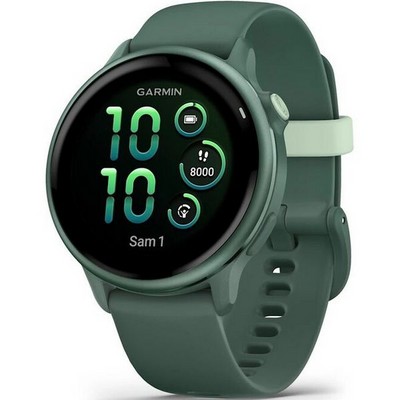 Умные часы Garmin Vivoactive 6 Metallic Jasper Green with Jasper Green Silicone 010-02985-42 - фото 34266