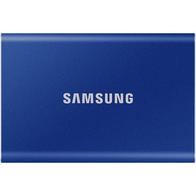 Внешний SSD 1TB Samsung T7 USB 3.2 Type-C Blue (MU-PE1T0R) - фото 35180