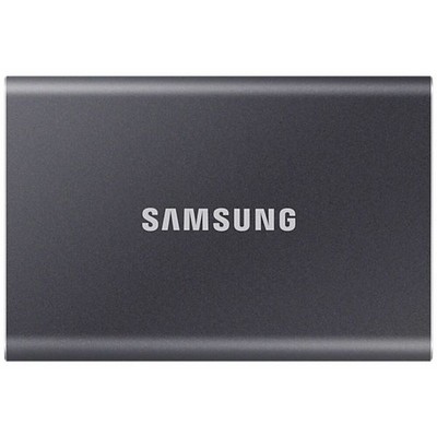 Внешний SSD 2TB Samsung T7 USB 3.2 Type-C Titanium (MU-PC2T0T) - фото 35194