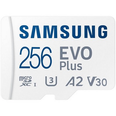 Карта памяти Samsung EVO Plus 256GB microSDXC + SD адаптер (MB-MC256SA) - фото 35221