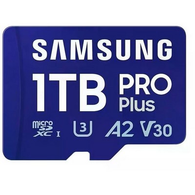 Карта памяти Samsung PRO Plus 1TB microSDXC + SD адаптер (MB-MD1T0SA) - фото 35257