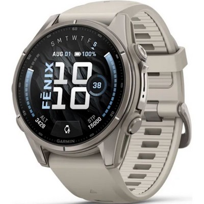 Умные часы Garmin Fenix 9 43mm Amoled Sapphire Titanium with Fog Gray Silicone Band (010-04761-01) - фото 36935