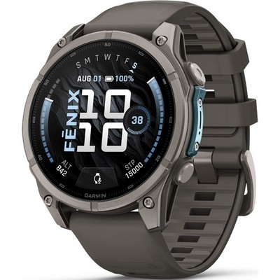 Умные часы Garmin Fenix 9 47mm Amoled Sapphire Titanium with Pebble Gray Silicone Band (010-04762-01) - фото 36941