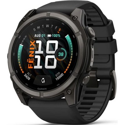 Умные часы Garmin Fenix 9 51mm Amoled Sapphire Carbon Gray DLC Titanium with Black Silicone Band (010-04763-11) - фото 36943