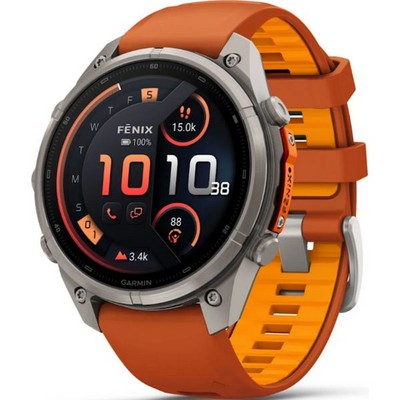 Умные часы Garmin Fenix 9 Pro inReach 47mm Amoled Sapphire Titanium with Autumn Orange/Spark Orange Silicone Band (010-04336-01) - фото 36976
