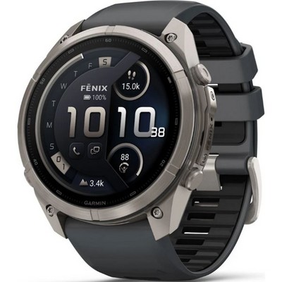 Умные часы Garmin Fenix 9 Pro inReach 51mm Amoled Sapphire Titanium with Graphite/Black Silicone Band (010-04337-21) - фото 36986