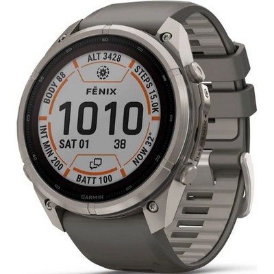 Умные часы Garmin Fenix 9 Pro inReach 51mm Solar Sapphire Titanium with Pebble Gray/Silver Gray Silicone Band (010-04339-01) - фото 36993