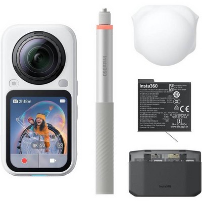 Экшн-камера Insta360 X6 Essential Bundle Arctic White - фото 37371