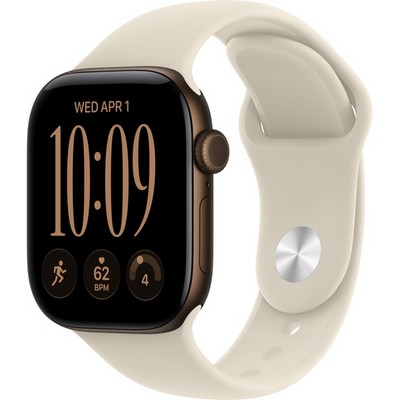 Умные часы Apple Watch Series 12 42mm GPS Dark Bronze Aluminum Case with Sand Sport Band SM/ML - фото 37848