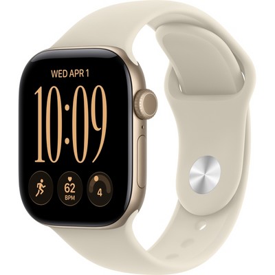 Умные часы Apple Watch Series 12 42mm GPS Light Gold Aluminum Case with Sand Sport Band SM/ML - фото 37868