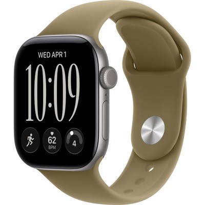 Умные часы Apple Watch Series 12 42mm GPS Space Gray Aluminum Case with Olive Sport Band SM/ML - фото 37900