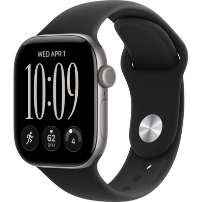 Умные часы Apple Watch Series 12 42mm GPS Space Gray Aluminum Case with Space Gray Sport Band SM/ML - фото 37908