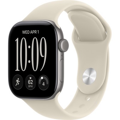 Умные часы Apple Watch Series 12 42mm GPS Space Gray Aluminum Case with Sand Sport Band SM/ML - фото 37910