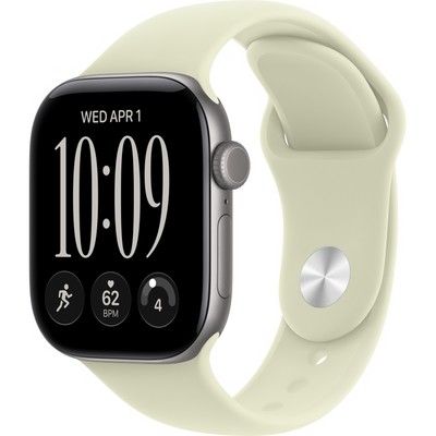Умные часы Apple Watch Series 12 42mm GPS Space Gray Aluminum Case with Pale Succulent Sport Band SM/ML - фото 37912