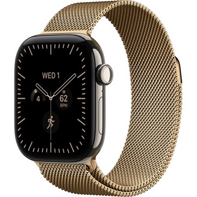 Умные часы Apple Watch Series 12 42mm GPS + Cellular Natural Titanium Case with Natural Milanese Loop SM/ML - фото 37935