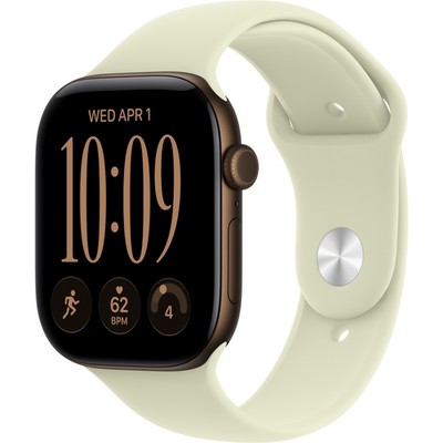 Умные часы Apple Watch Series 12 46mm GPS Dark Bronze Aluminum Case with Pale Succulent Sport Band SM/ML - фото 37968