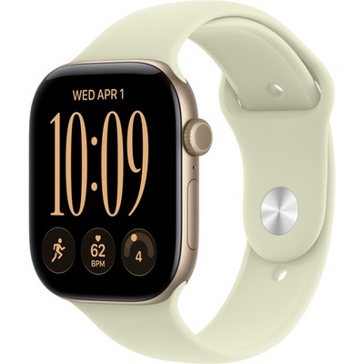 Умные часы Apple Watch Series 12 46mm GPS Light Gold Aluminum Case with Pale Succulent Sport Band SM/ML - фото 38006