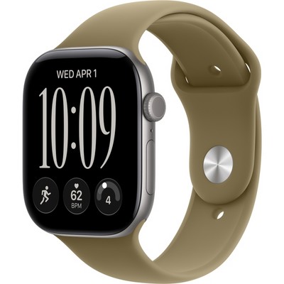 Умные часы Apple Watch Series 12 46mm GPS Space Gray Aluminum Case with Olive Sport Band SM/ML - фото 38029