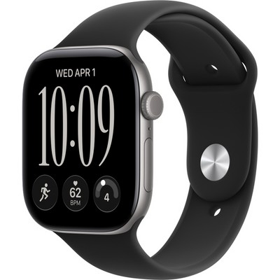 Умные часы Apple Watch Series 12 46mm GPS Space Gray Aluminum Case with Space Gray Sport Band SM/ML - фото 38037