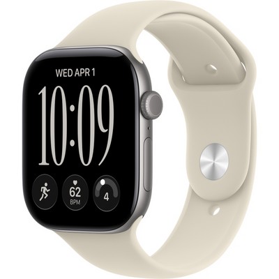 Умные часы Apple Watch Series 12 46mm GPS Space Gray Aluminum Case with Sand Sport Band SM/ML - фото 38039