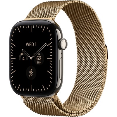 Умные часы Apple Watch Series 12 46mm GPS + Cellular Natural Titanium Case with Natural Milanese Loop SM/ML - фото 38064
