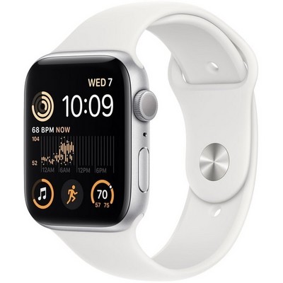 Умные часы Apple Watch SE 2022, 44 мм, корпус из алюминия серебристого цвета MNK23 - фото 9836