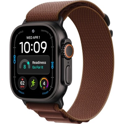 Умные часы Apple Watch Ultra 4 49mm GPS + Cellular Black Titanium Case with Burgundy Alpine Loop S/M/L - фото 38079