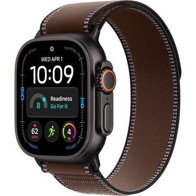 Умные часы Apple Watch Ultra 4 49mm GPS + Cellular Black Titanium Case with Dark Umber Trail Loop SM/ML - фото 38085