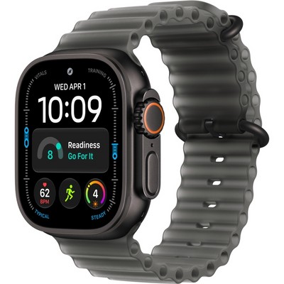 Умные часы Apple Watch Ultra 4 49mm GPS + Cellular Black Titanium Case with Translucent Black Ocean Band - фото 38094