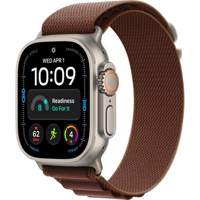 Умные часы Apple Watch Ultra 4 49mm GPS + Cellular Natural Titanium Case with Burgundy Alpine Loop S/M/L - фото 38109