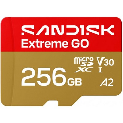 Карта памяти SanDisk Extreme Go 256GB microSDXC UHS-I U3 V30 A2 (SDSQXGN-256G-GN6MN) - фото 38534