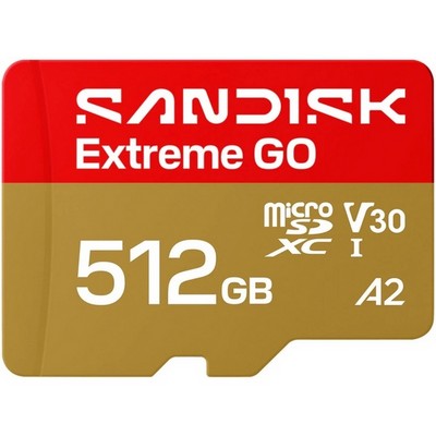 Карта памяти SanDisk Extreme Go 512GB microSDXC UHS-I U3 V30 A2 (SDSQXGN-512G-GN6MN) - фото 38536