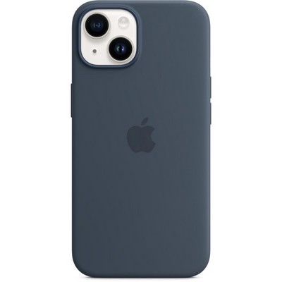Чехол Apple iPhone 14 Silicone MagSafe - Storm Blue - фото 11507