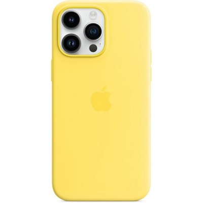 Чехол Apple iPhone 14 Pro Max Silicone MagSafe - Canary Yellow - фото 11552