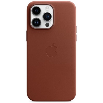 Чехол Apple iPhone 14 Pro Max Leather MagSafe - Umber - фото 11618